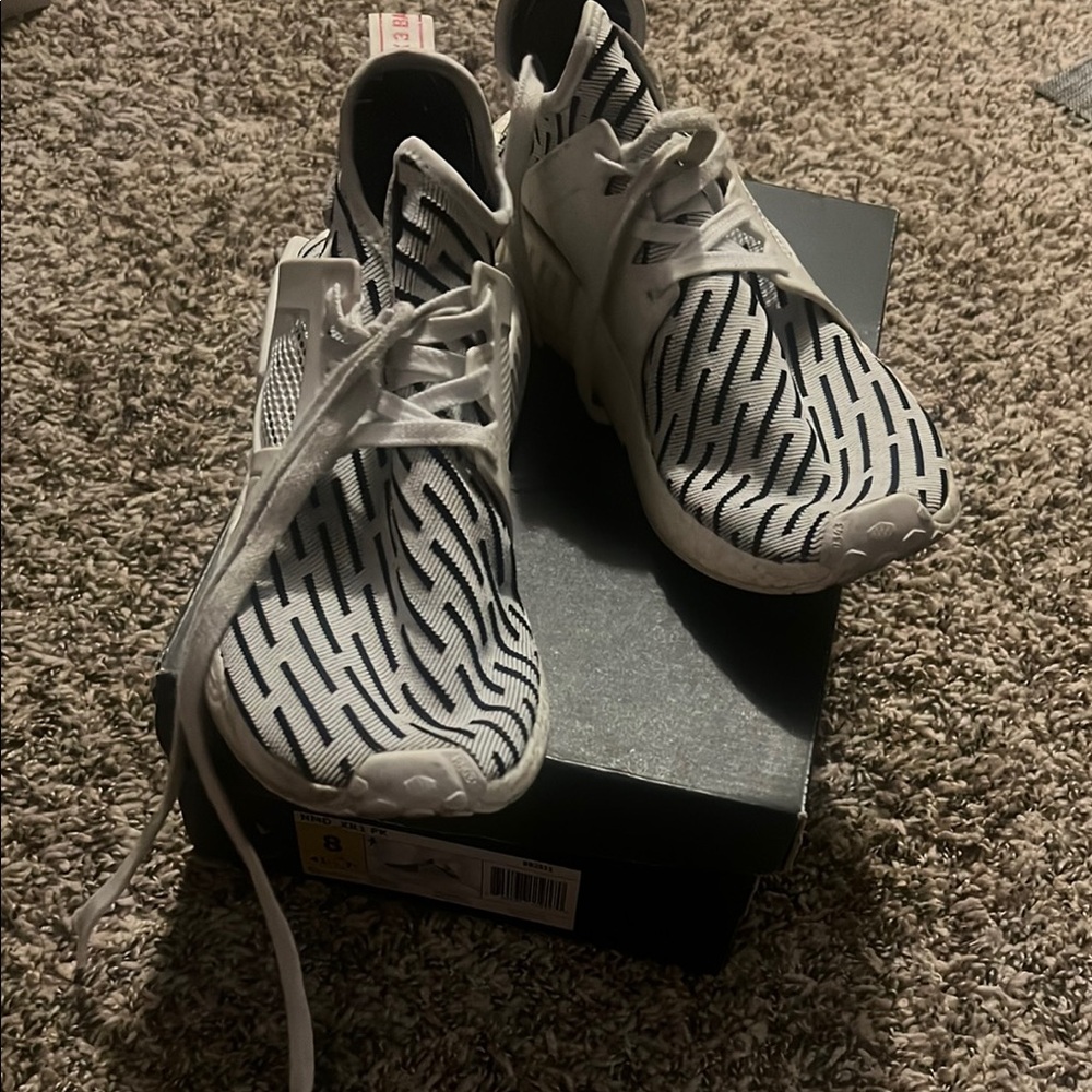 Adidas White and Black Sneakers